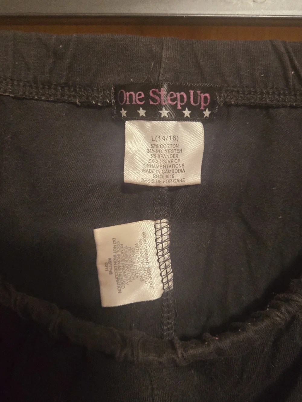 ONE STEP UP FASHION BLACK GIRL PANTS